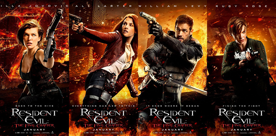 RESIDENT EVIL: EL CAPÍTULO FINAL posters de los personajes - Web de cine  fantástico, terror y ciencia ficción