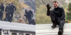 MISIÓN IMPOSIBLE 7 avance: Tom Cruise, pillado sobre un tren
